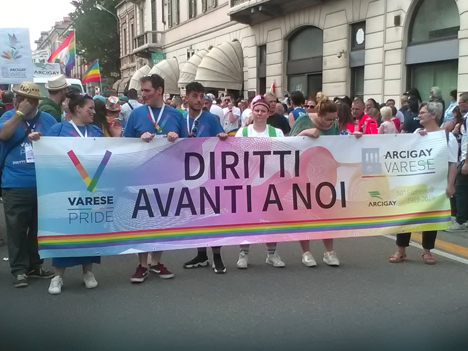 Pride Varese 2019 , striscione di apertura